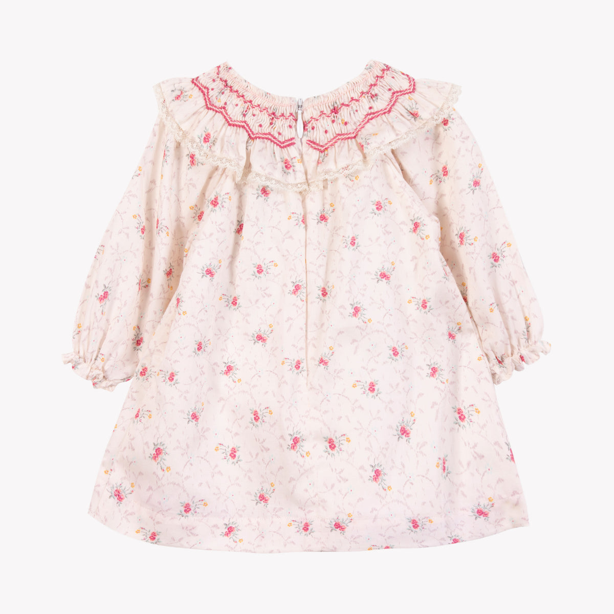 Nacre / Robe - Ecru Broderie Florale