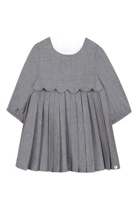 Robe - Gris chiné plis religieux