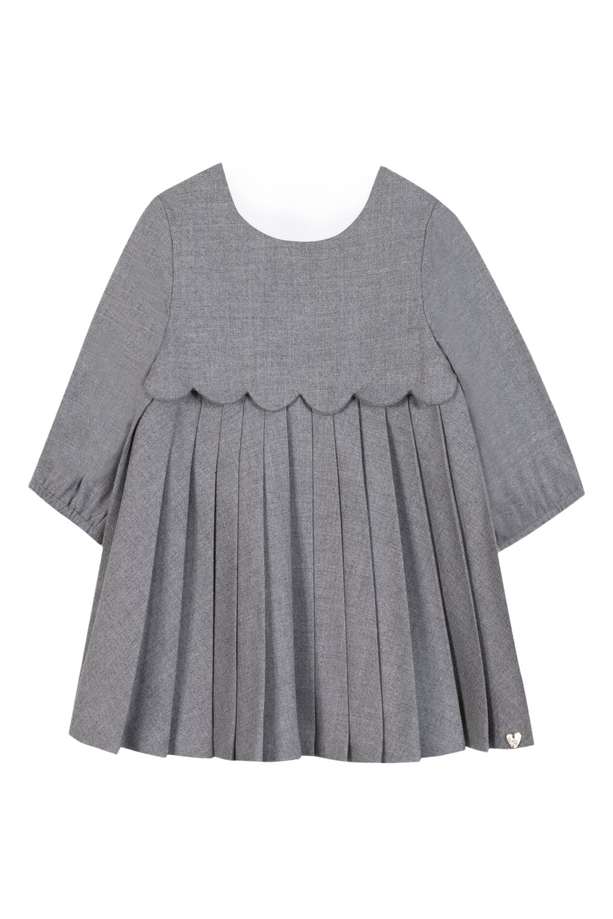 Robe - Gris chiné plis religieux