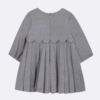 Gris Moyen Chiné / Robe - Gris Chiné Plis Religieux