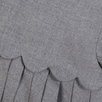 Gris Moyen Chiné / Robe - Gris Chiné Plis Religieux