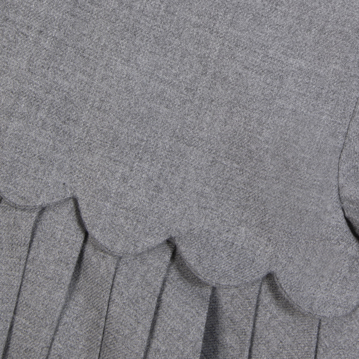 Gris Moyen Chiné / Robe - Gris Chiné Plis Religieux