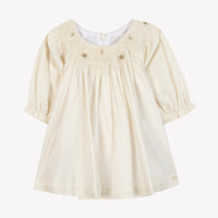 Nacre / Robe - Ecru Col Smock