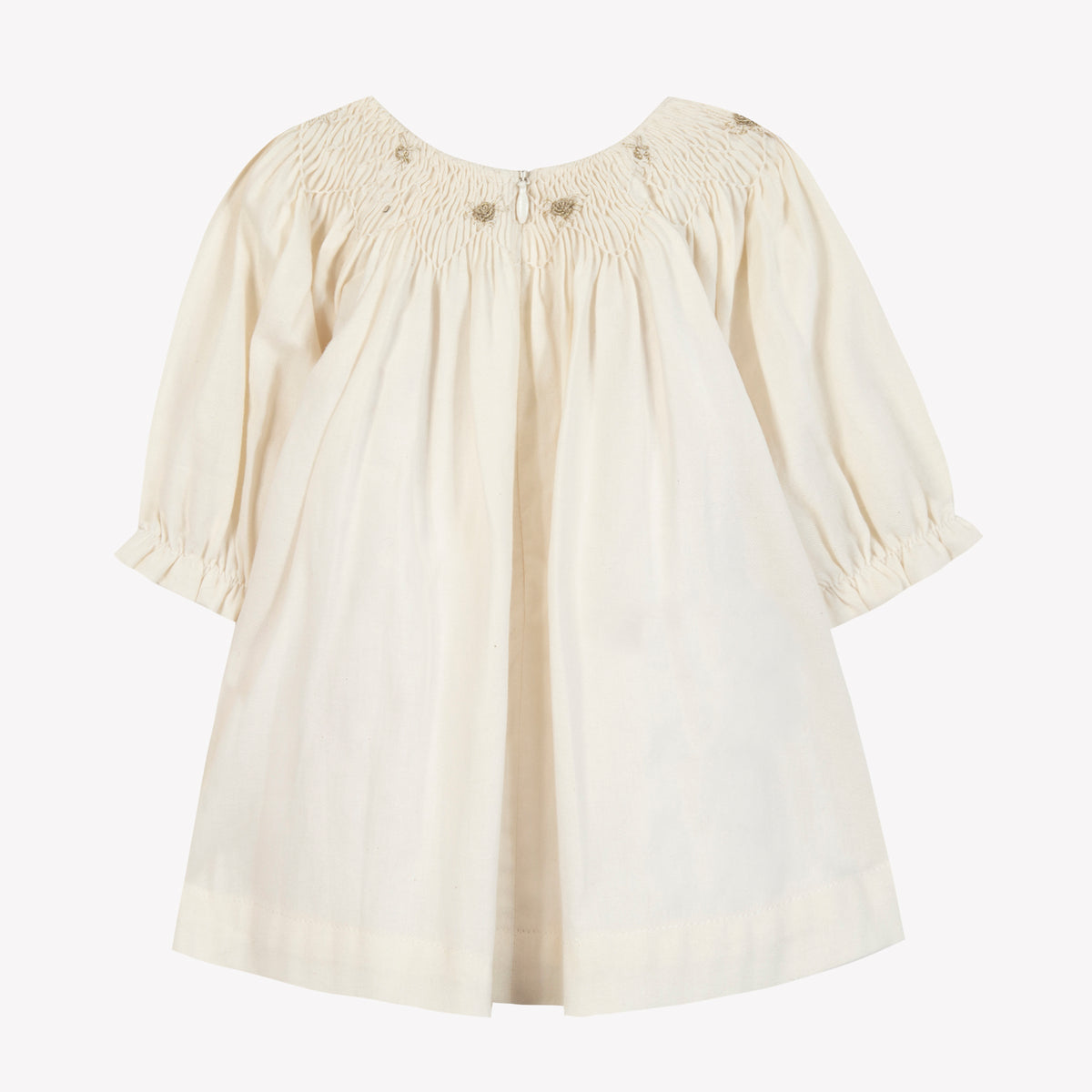 Nacre / Robe - Ecru Col Smock