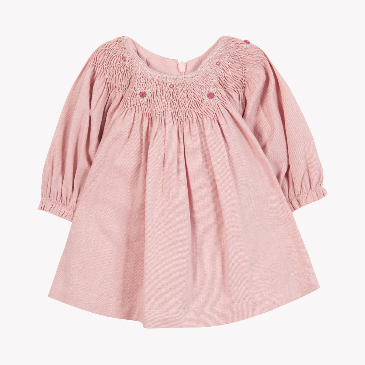 Rose Pâle / Robe - Rose Pâle Col Smock