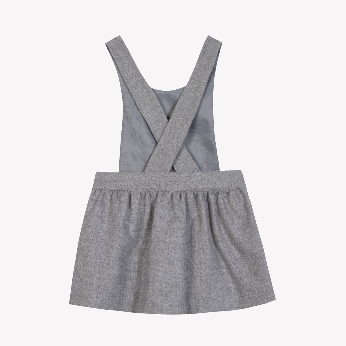 Gris Moyen Chiné / Robe - Gris Chiné À Bretelles Croisées