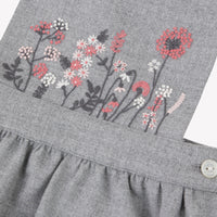 Gris Moyen Chiné / Robe - Gris Chiné À Bretelles Croisées
