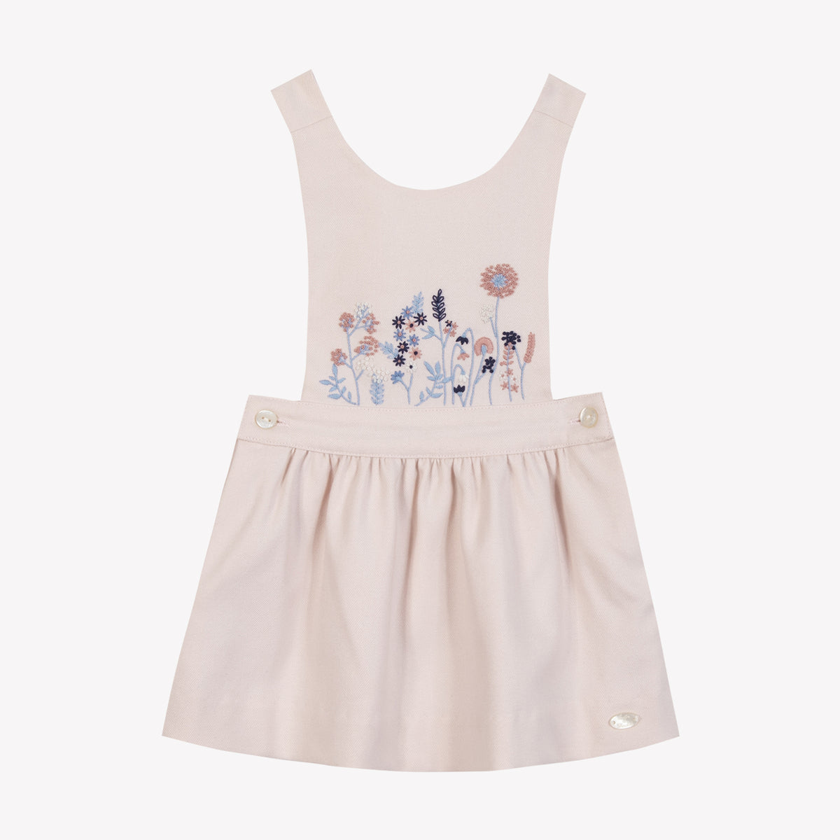 Robe - Rose pâle à bretelles croisées