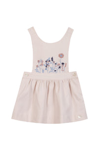 Robe - Rose pâle à bretelles croisées