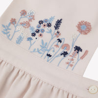 Robe - Rose pâle à bretelles croisées