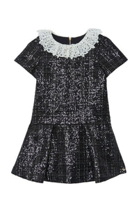 Robe - Noir tweed