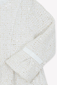 Nacre / Robe - Ecru En Tweed