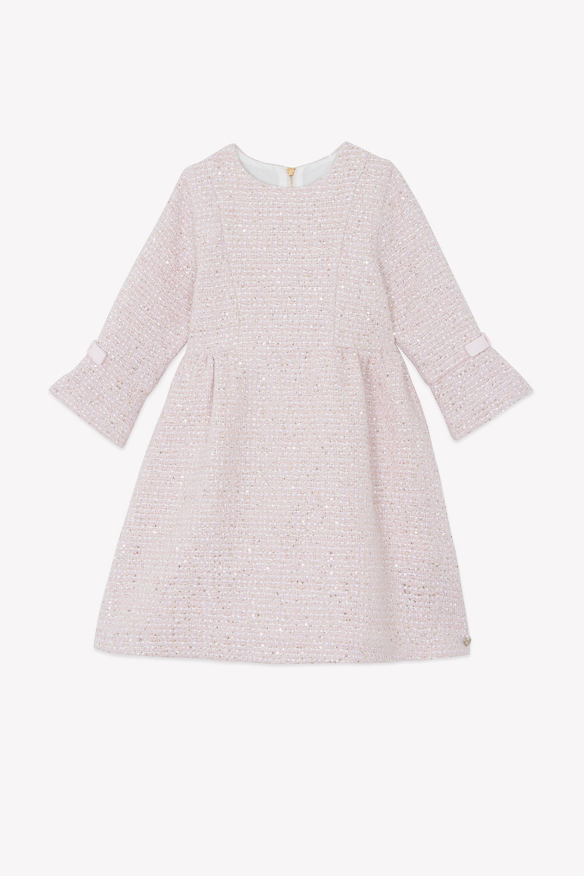 Rose Pâle / Robe - Rose Pâle En Tweed