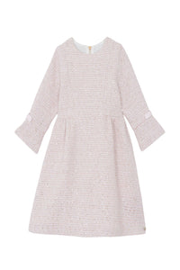 Robe - Rose pâle en tweed