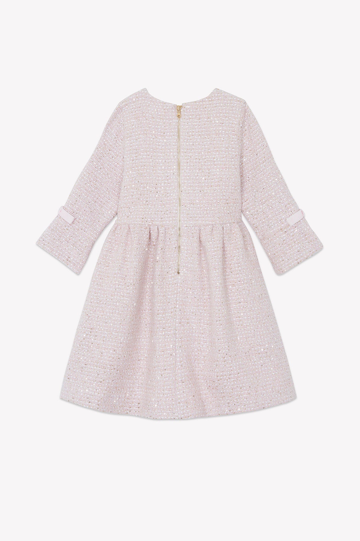 Rose Pâle / Robe - Rose Pâle En Tweed