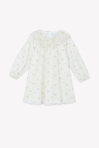 Nacre / Robe - Ecru Velours Et Tulle