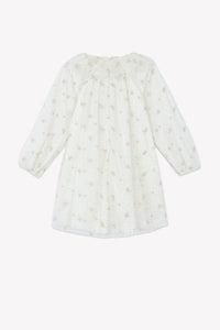 Nacre / Robe - Ecru Velours Et Tulle