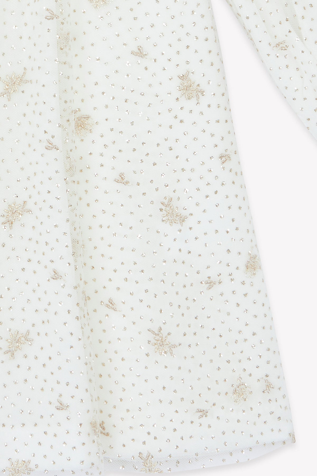 Nacre / Robe - Ecru Velours Et Tulle