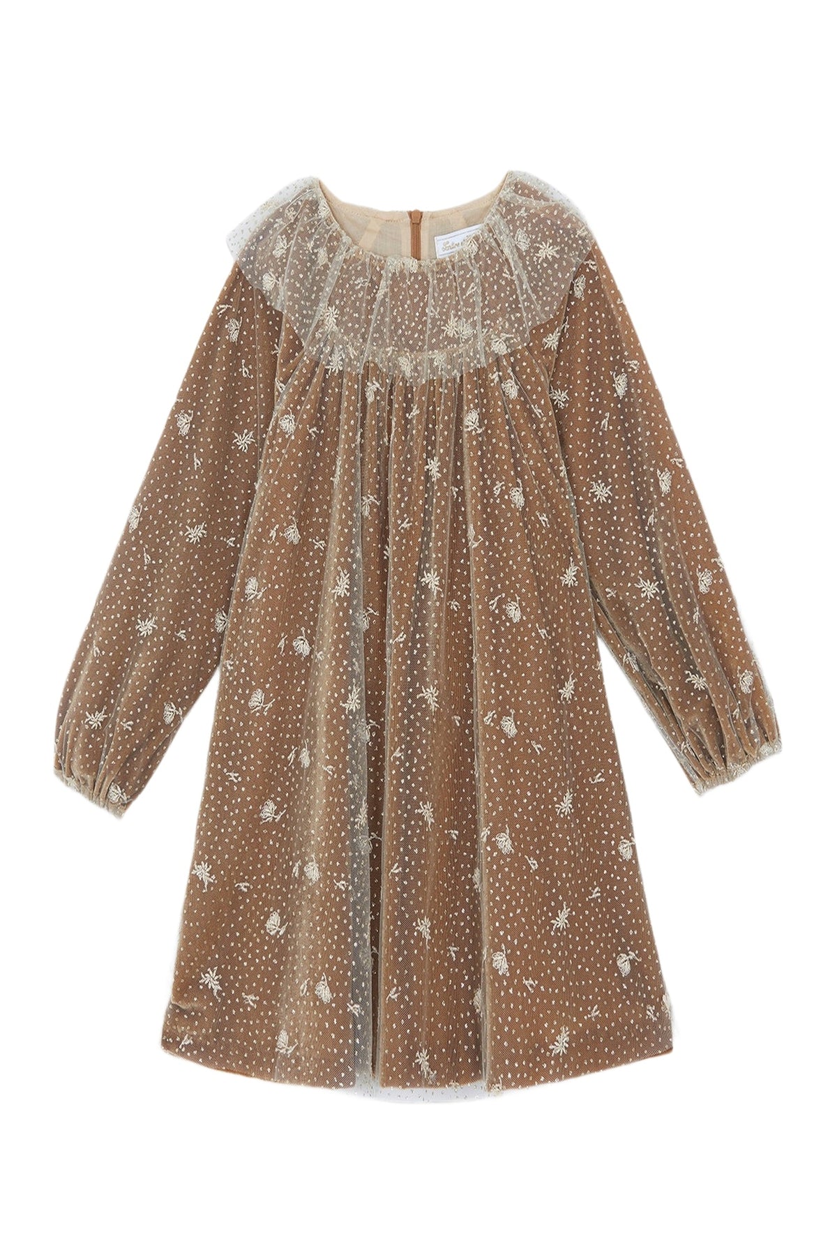 Robe - Bronze velours et tulle