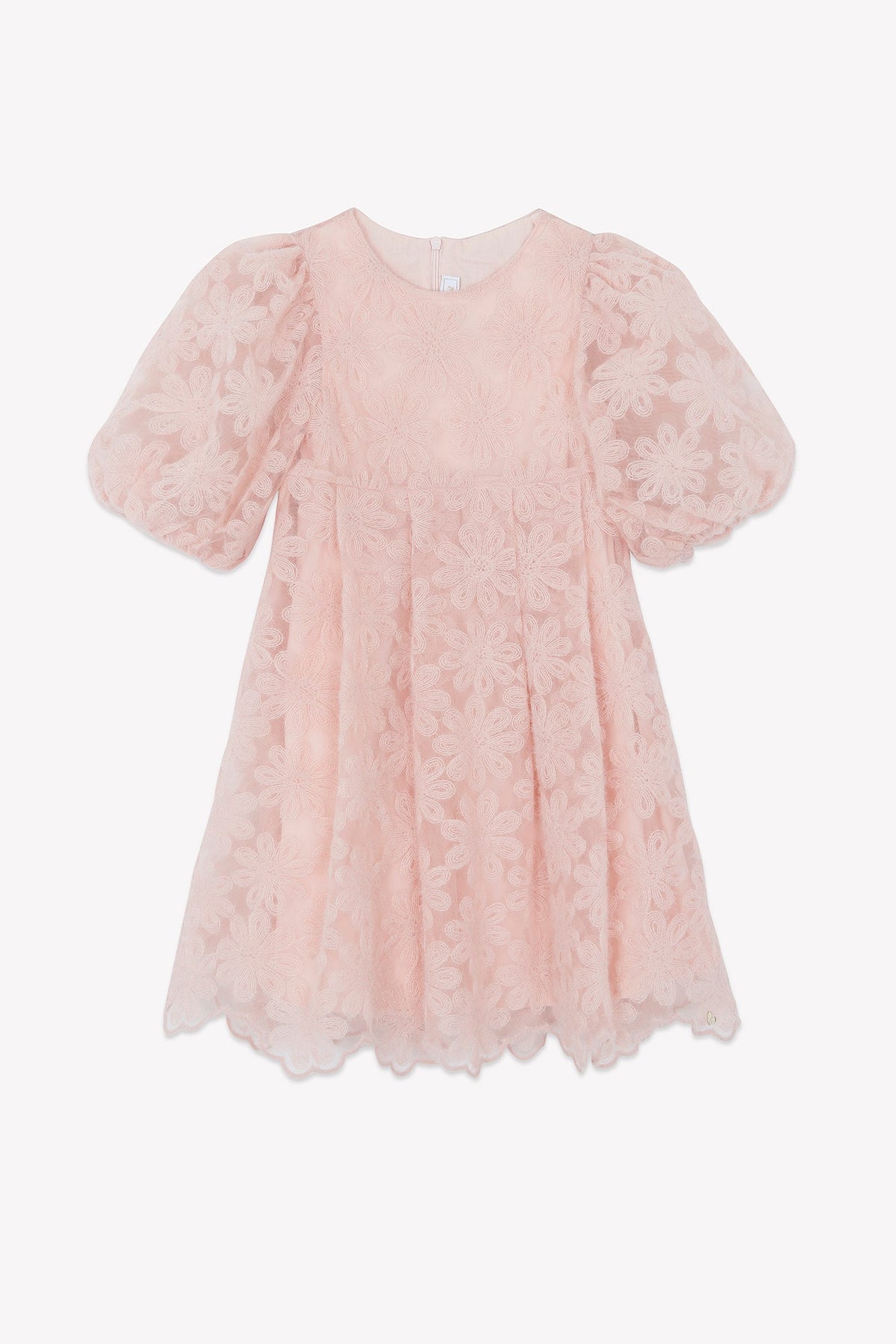 ZNO PICS // Robe - Rose poudré tulle fleuri
