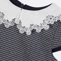 Robe - Marine vichy irisé