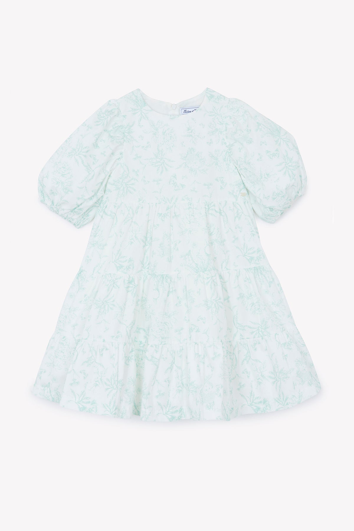 Vert D'Eau / Robe - Vert D'Eau Inspiration Toile De Jouy