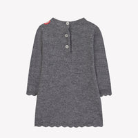 Gris Chiné Moyen / Robe - Gris Chiné Broderies