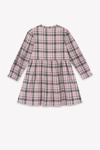 Robe - Vert de gris à carreaux