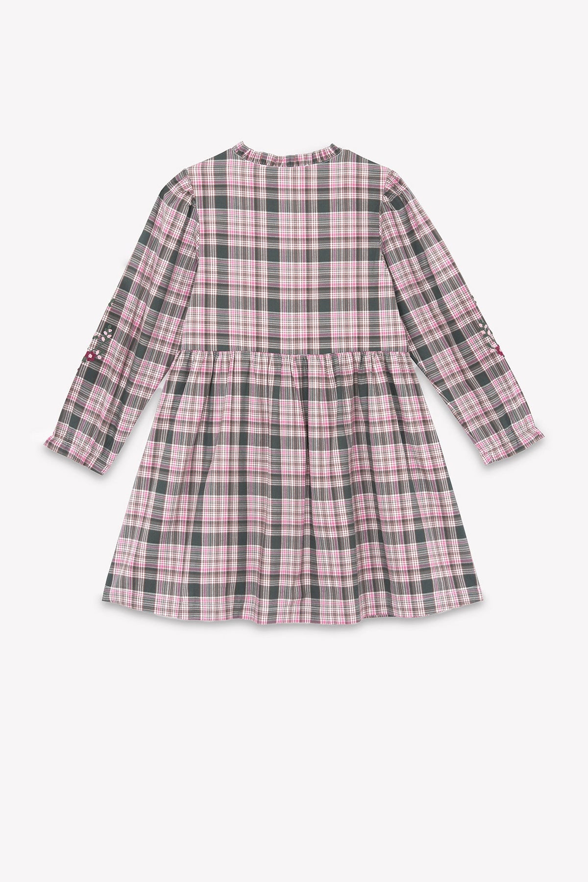 Robe - Vert de gris à carreaux