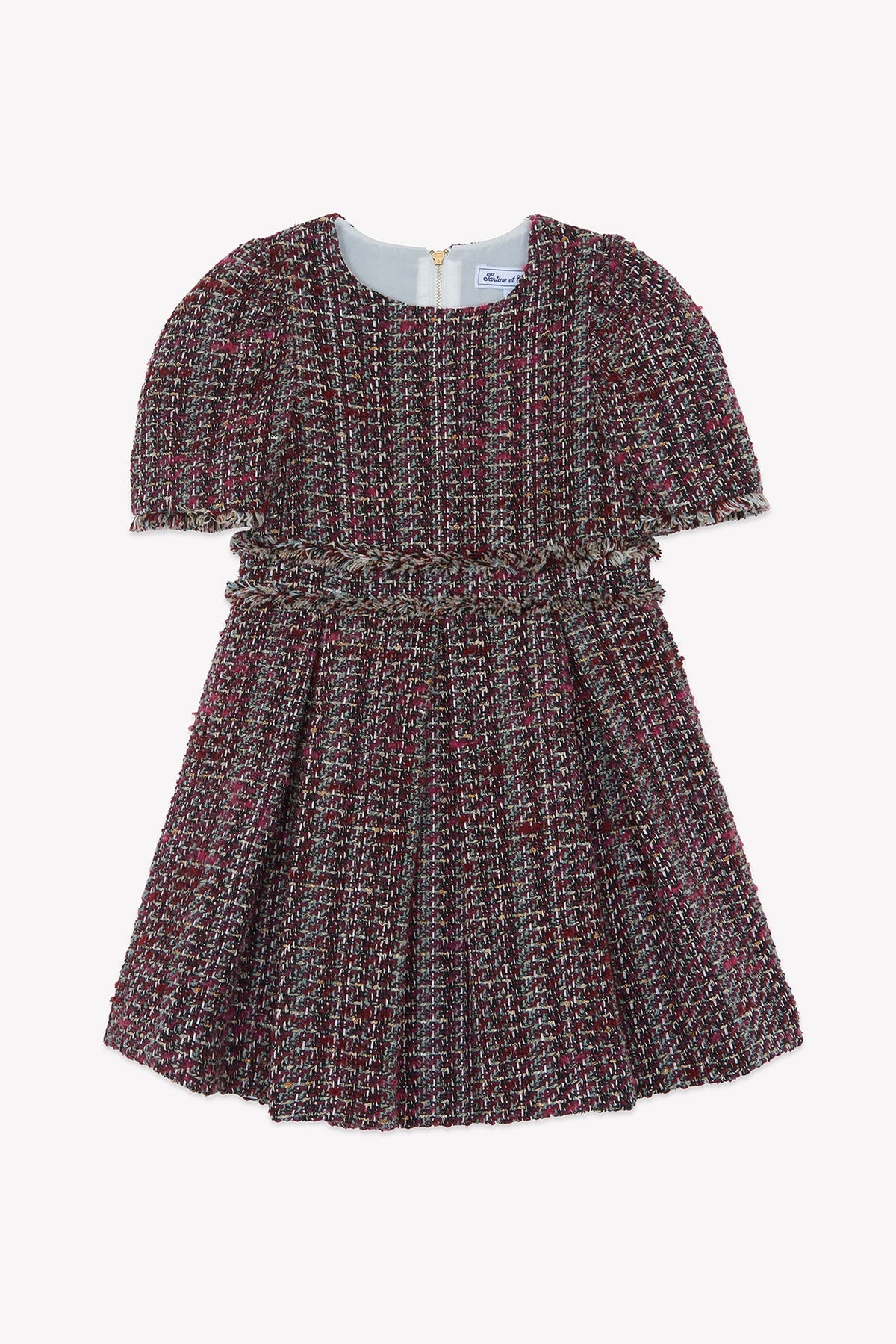 Robe - Magenta en tweed