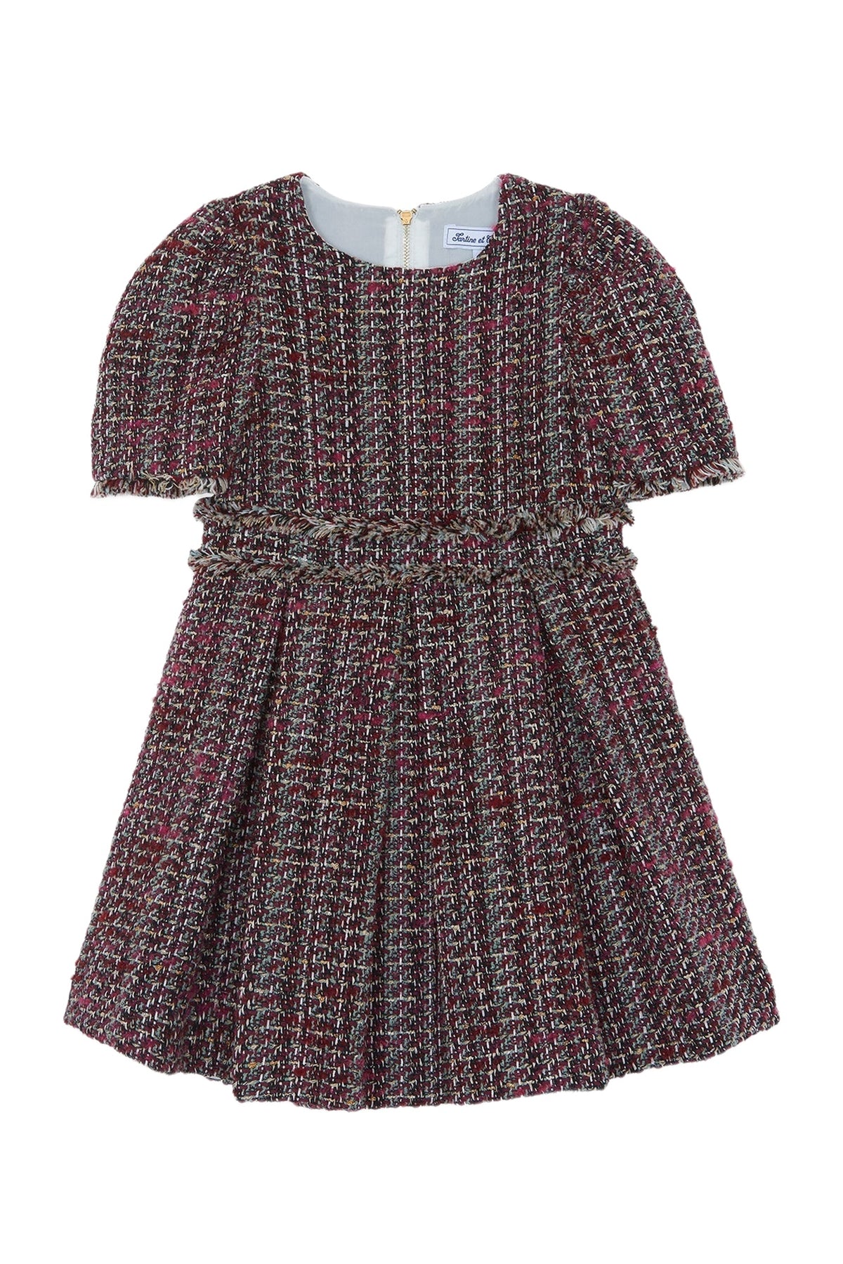 Robe - Magenta en tweed