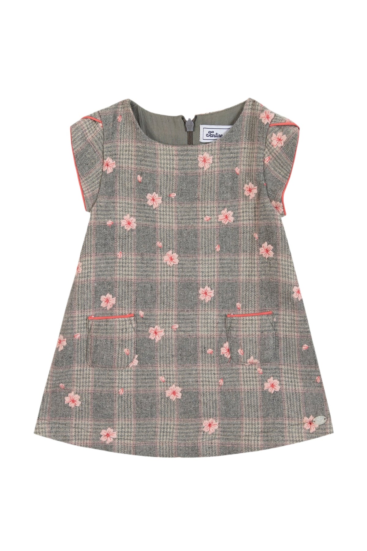 Robe - Gris chiné fleurs