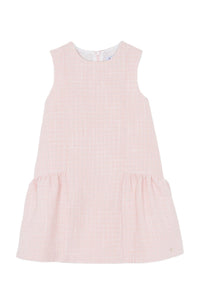 Robe - Rose poudré en tweed