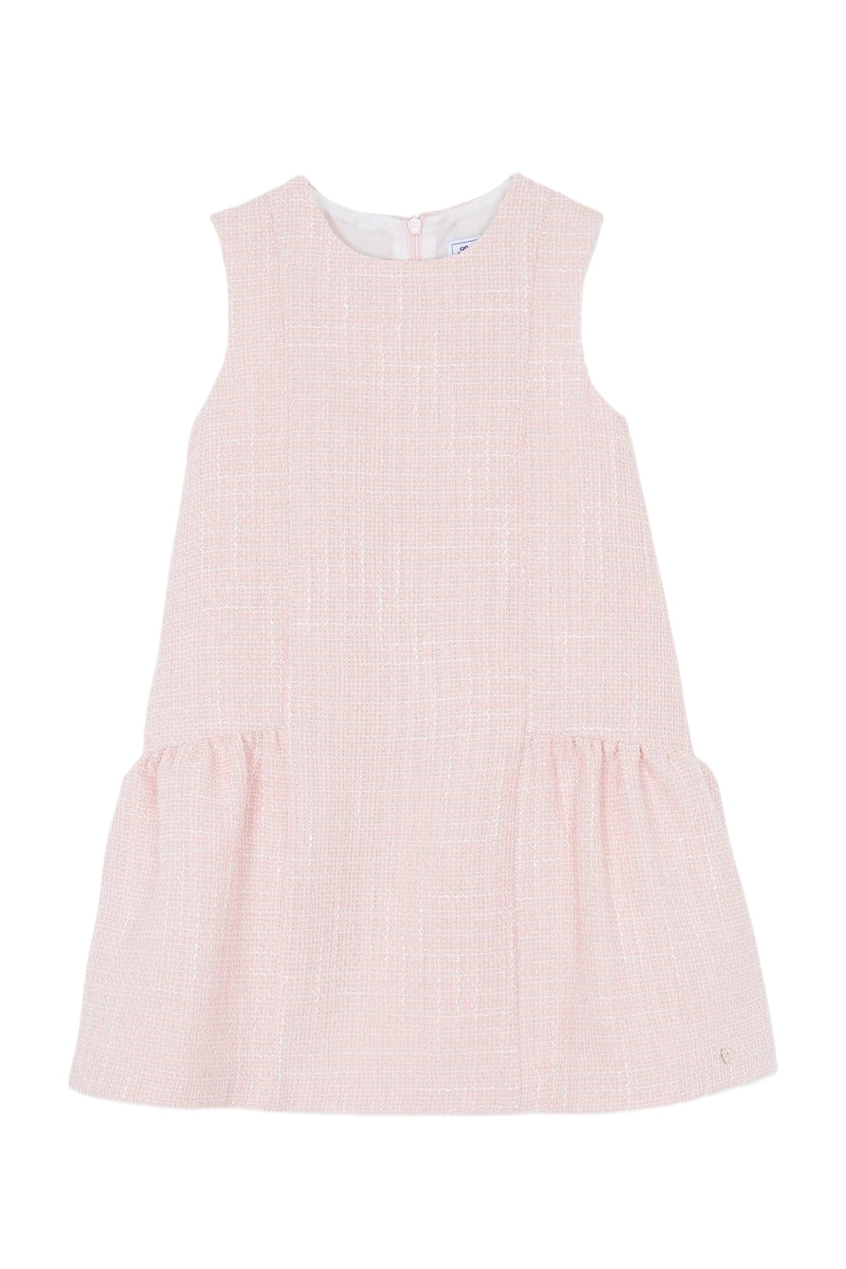 Robe - Rose poudré en tweed