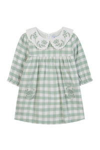 Robe - Vert d'eau vichy