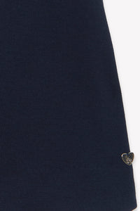 Marine / Robe - Marine Col Volanté