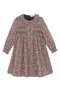 Robe preppy winter en coton - Anthracite