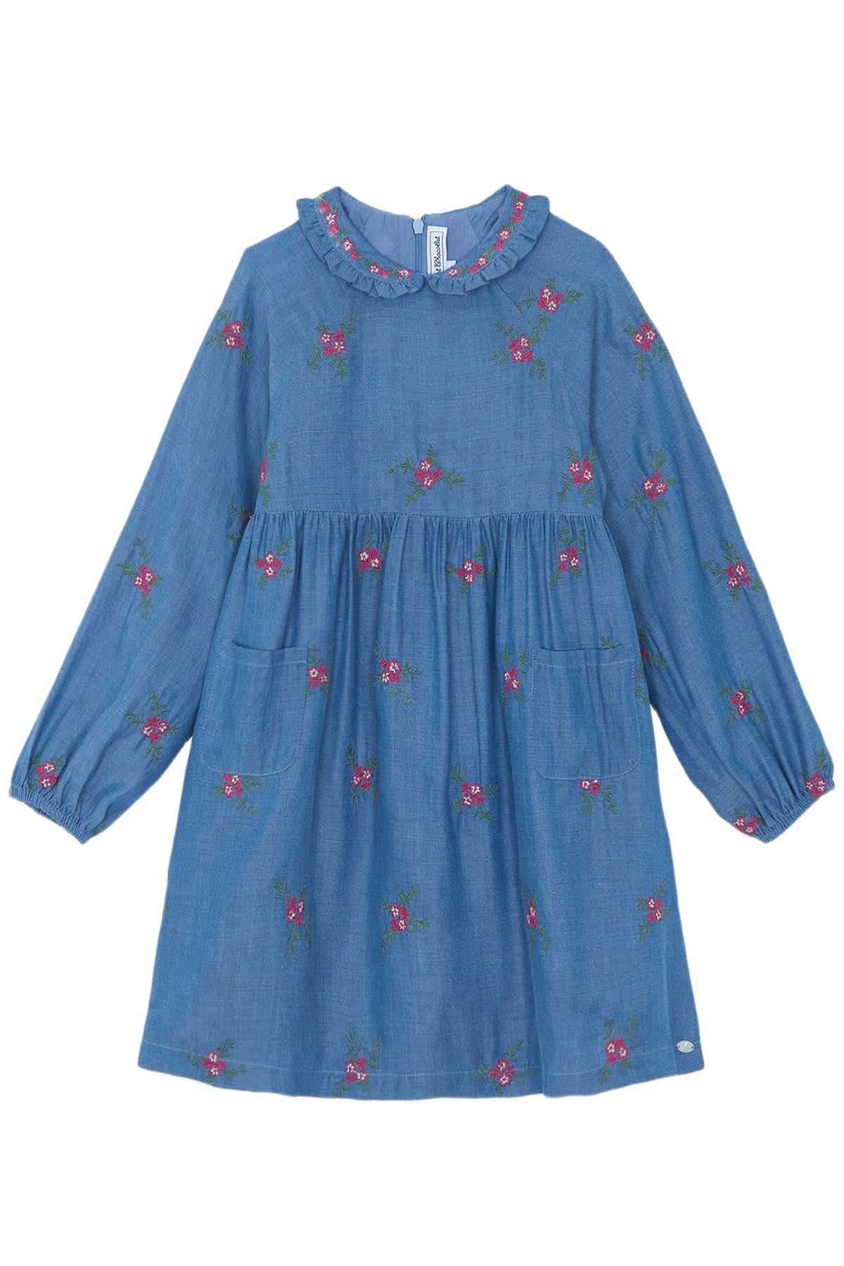 Robe - Denim fleurs