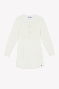 Nacre / Robe - Ecru En Maille