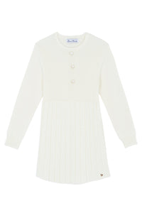 Robe - Ecru en maille
