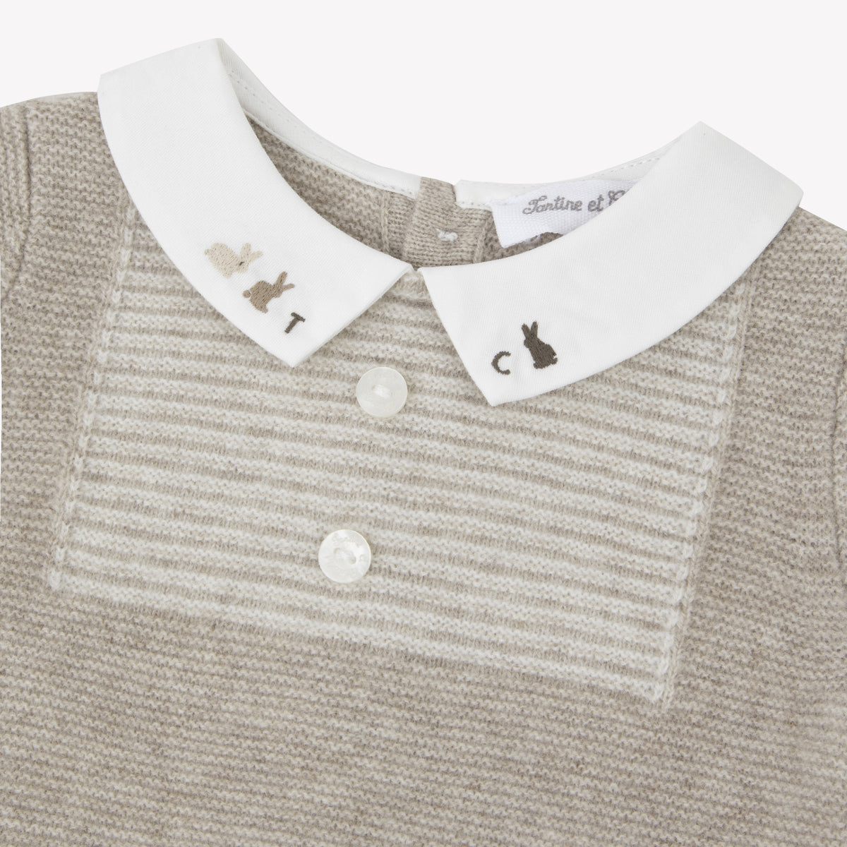 Greige Chiné / Combinaison Longue - Greige Smocks
