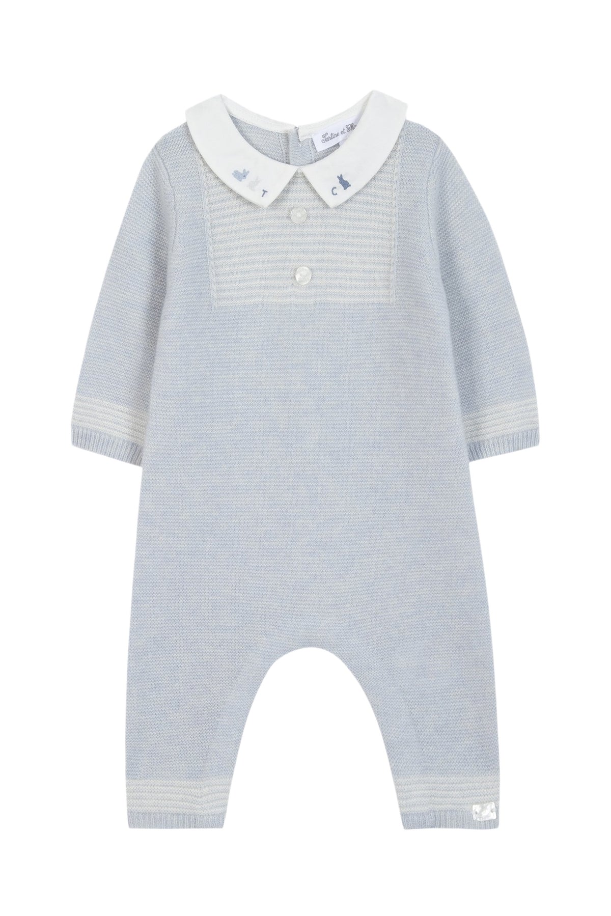 Combinaison longue - Bleu céleste smocks