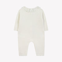 Nacre / Combinaison Longue - Ecru Col Dentelle