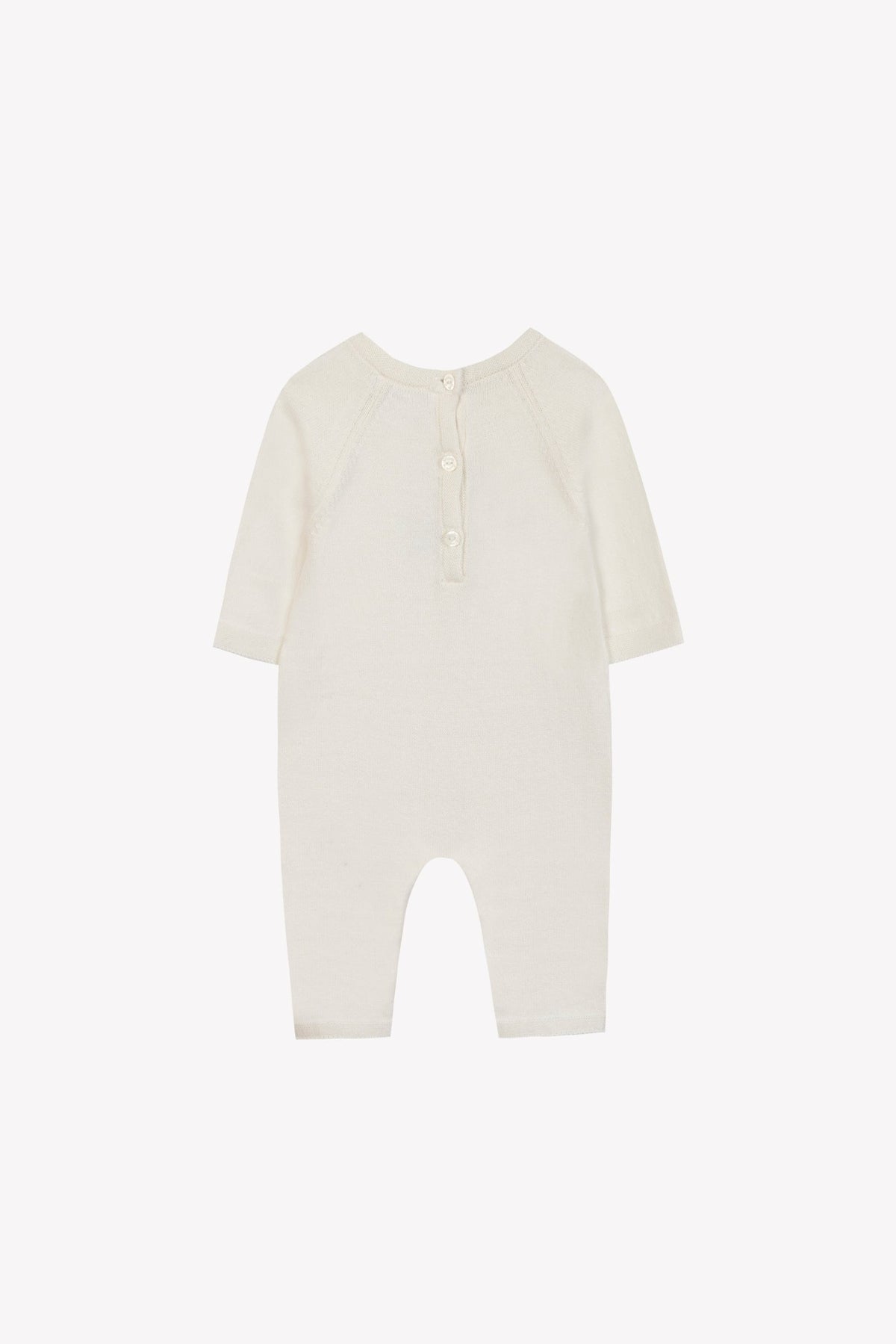 Combinaison longue en coton - Nacre