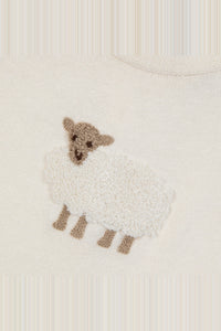 Combinaison longue en coton - Nacre