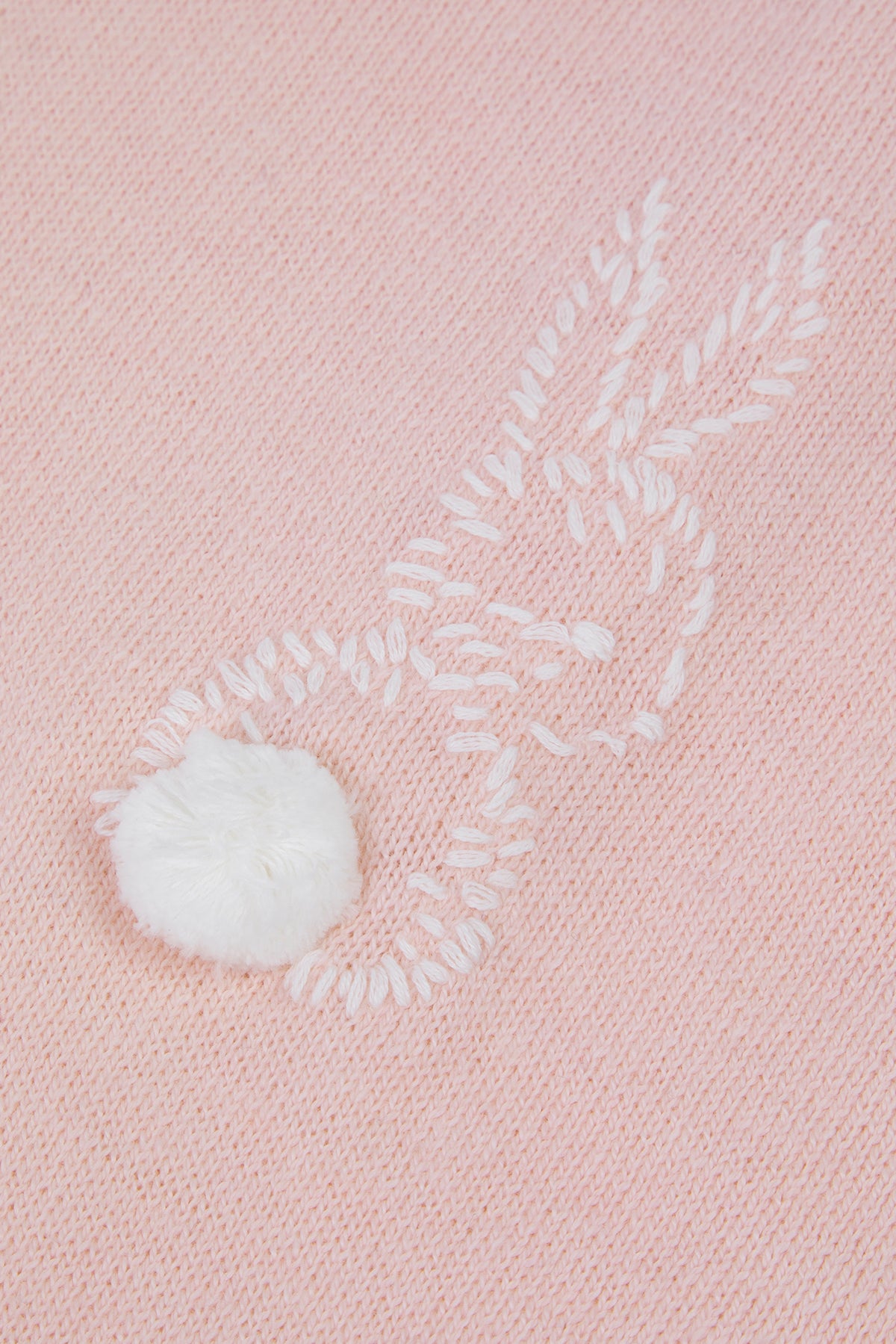 Combinaison longue - Ecru broderie mouton