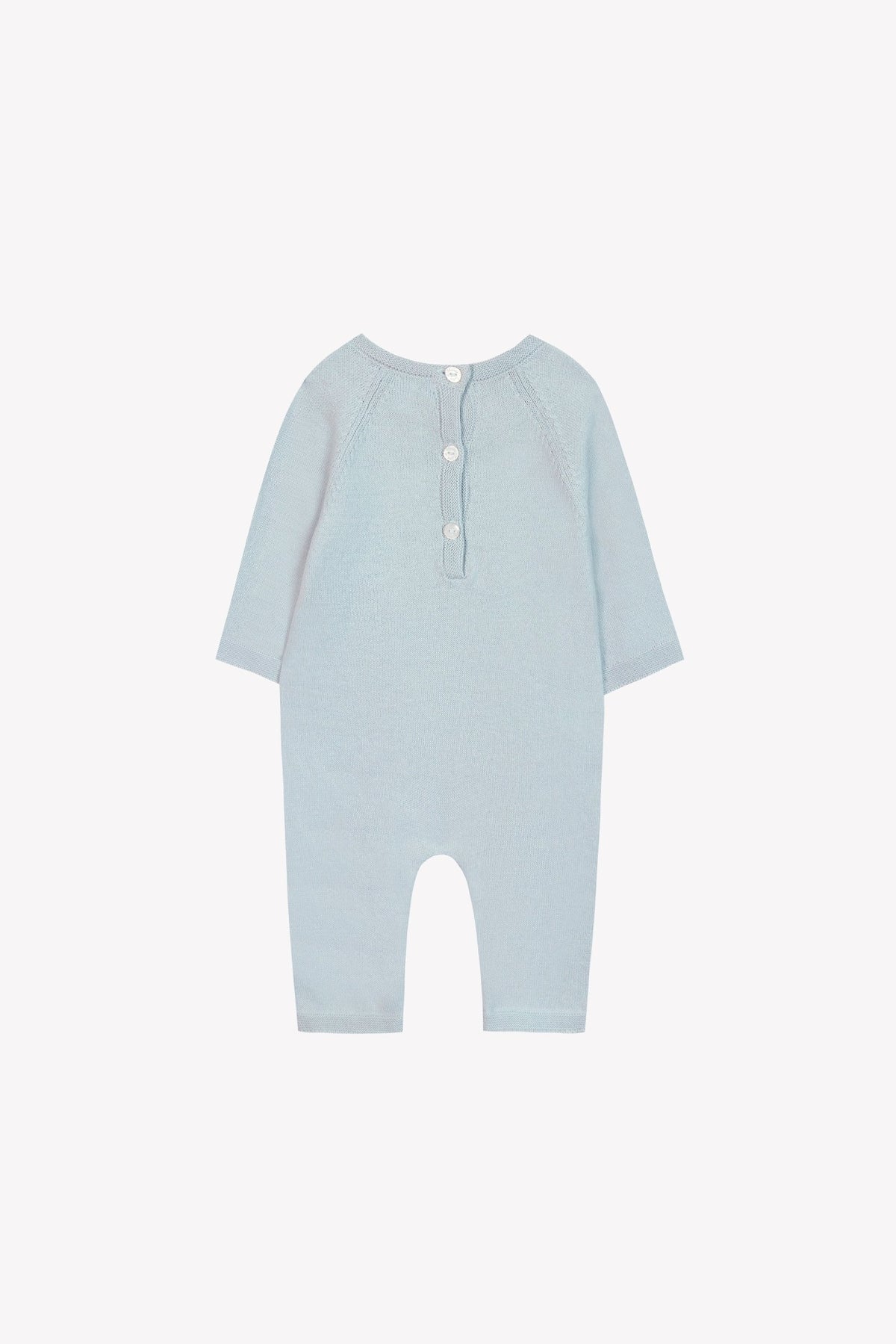 Combinaison longue en coton - Bleu céleste