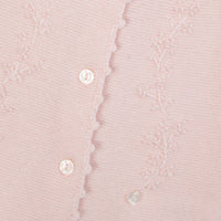 Rose Pâle / Combinaison Longue - Rose Pâle Broderie
