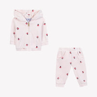 Ensemble jogging - Rose pâle velours