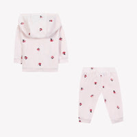 Ensemble jogging - Rose pâle velours
